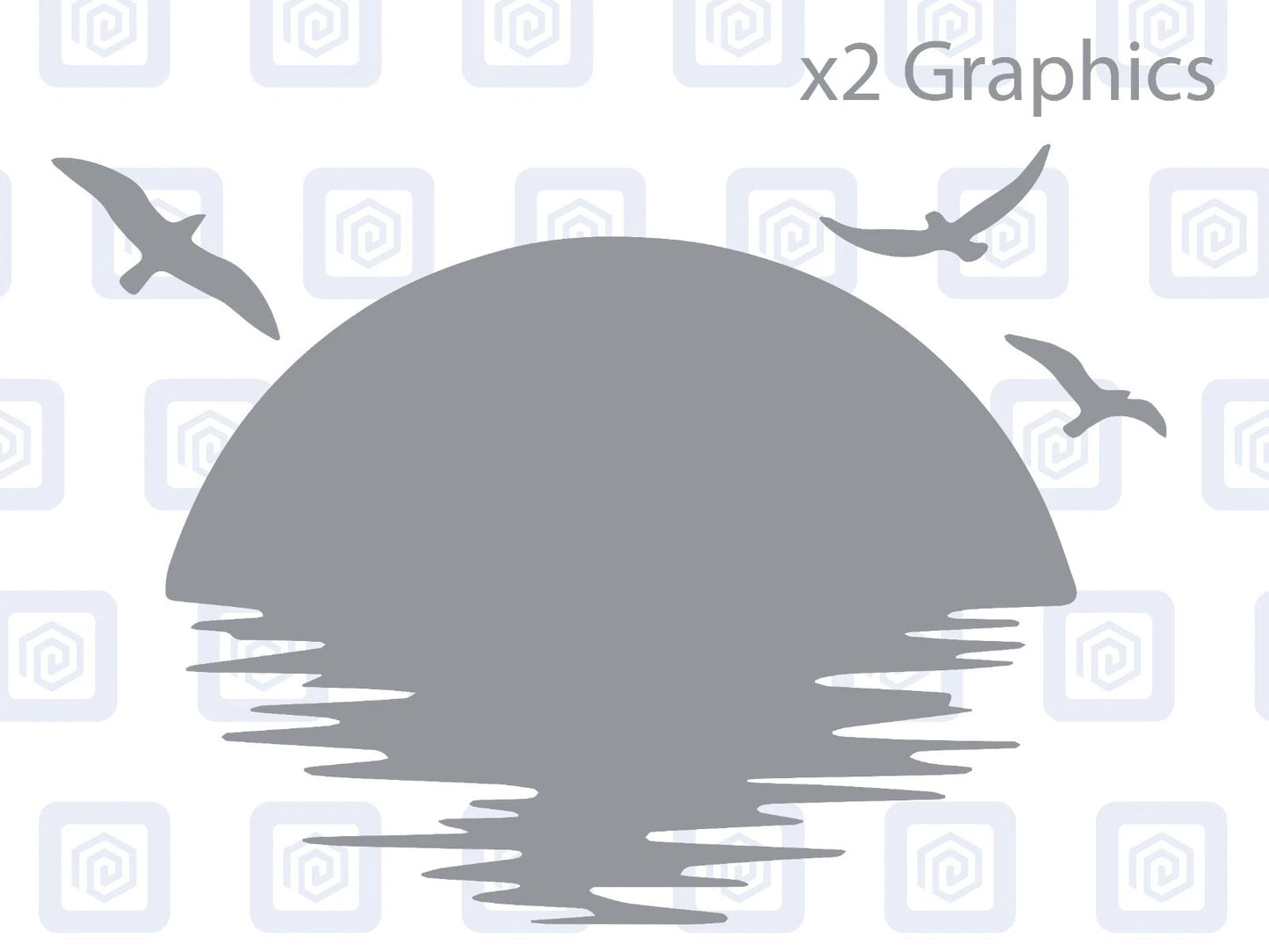 Sun Set Birds Vinyl Decal For Campervan Van Caravan Sticker Graphic Camping