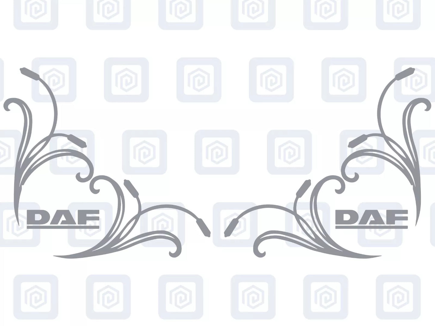 DAF Window Body Vinyl Decals For Truck Lorry XF XG XD XB CF LF Cab Pair x2