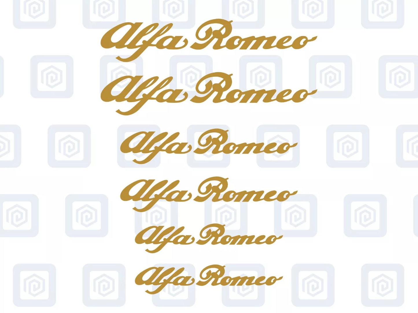 Alfa Romeo 6x Brake Caliper Decal Stickers Mito Giulia Stelvio Tonale High Temp
