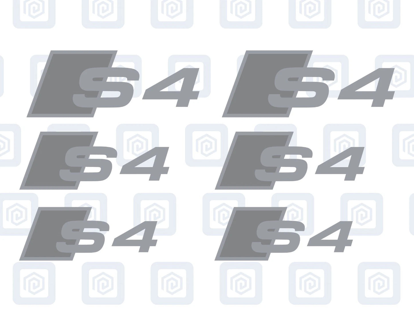 S4 Brake Caliper Decals 2 Colour Fits A4 S4 B7 B8 B9 sticker logos (set of 6)