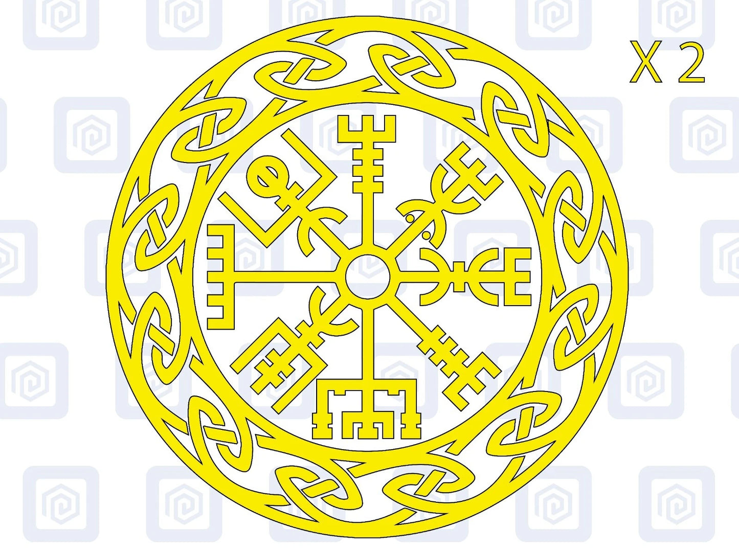 Viking Rune Compass Vinyl Decal For Camper Van Caravan Motorhome Campervan