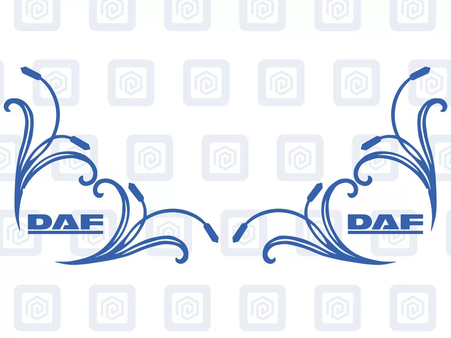 DAF Window Body Vinyl Decals For Truck Lorry XF XG XD XB CF LF Cab Pair x2