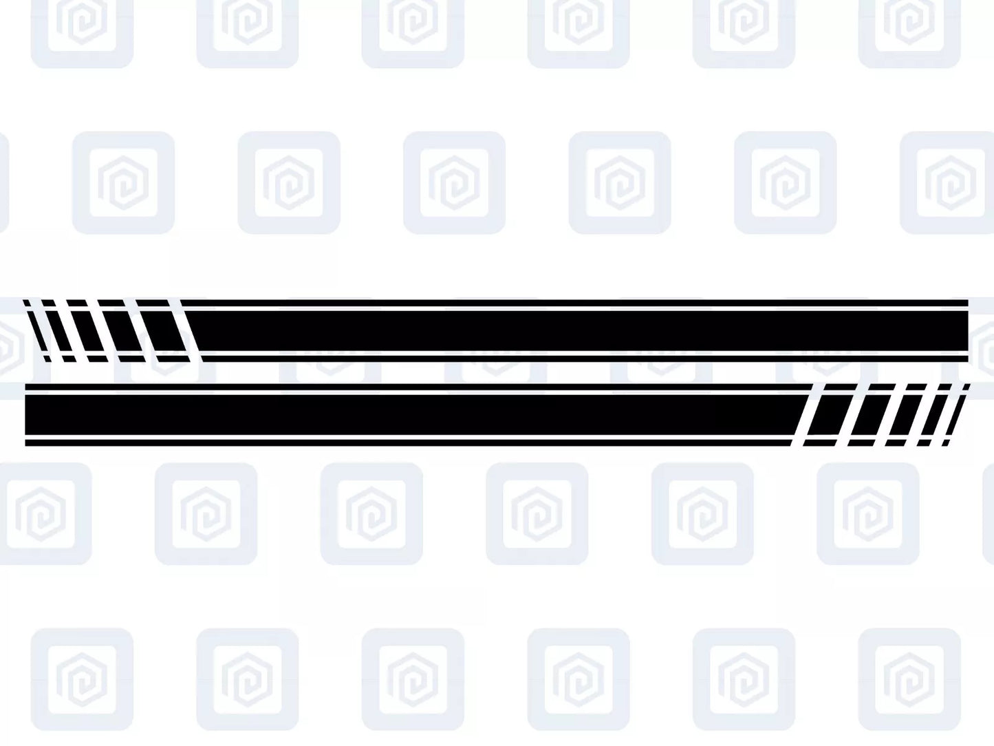 Fiat Abarth 500 595 695 Side Stripe Decal Sticker Pair (Set of 2)
