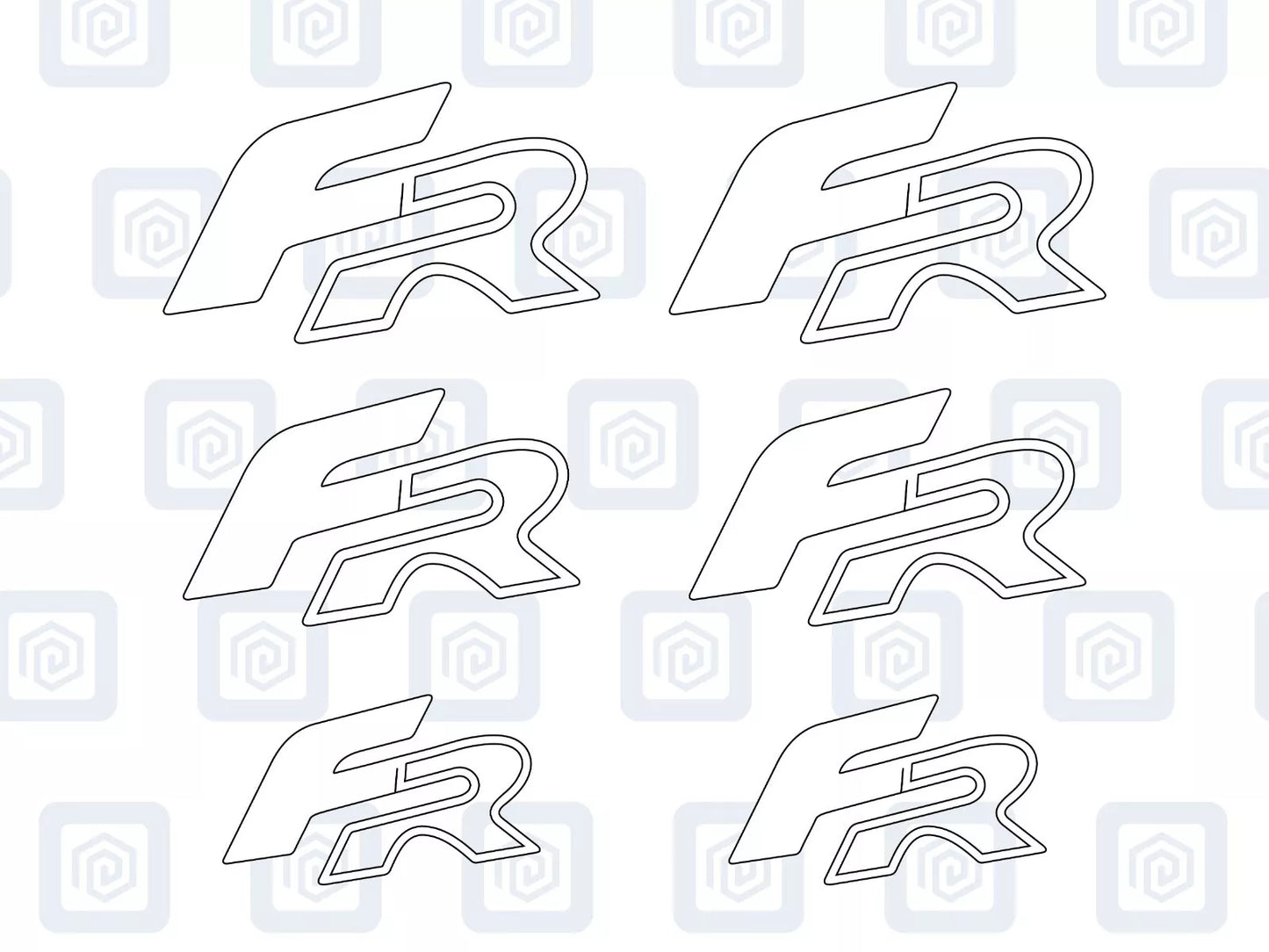 FR Suitable For Leon Ibiza Cupra Ateca Born Brake Caliper Decal Style Stickers