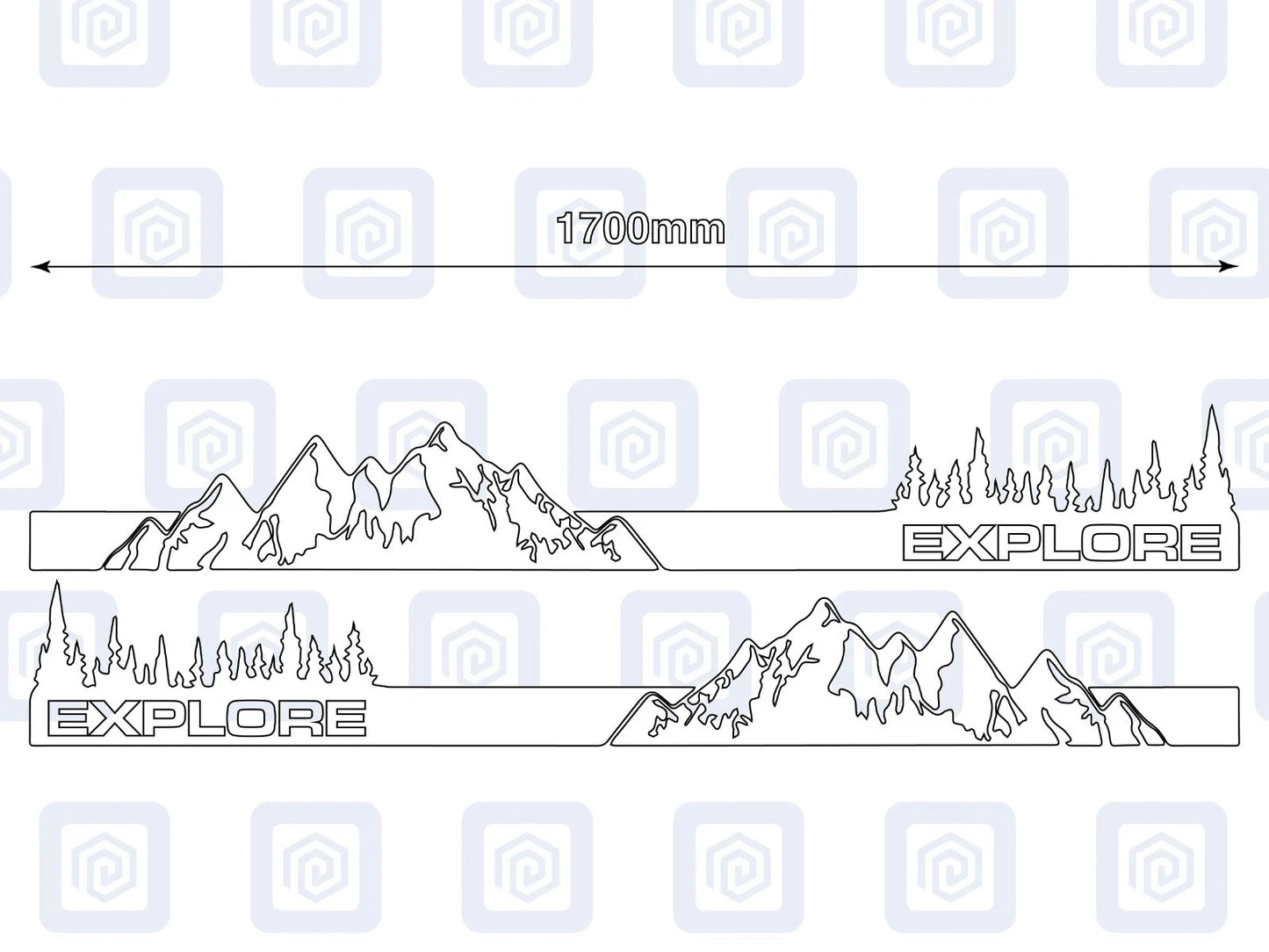 Explore Full Side Vinyl Decals For Campervan Motorhome Caravan Sticker Graphic