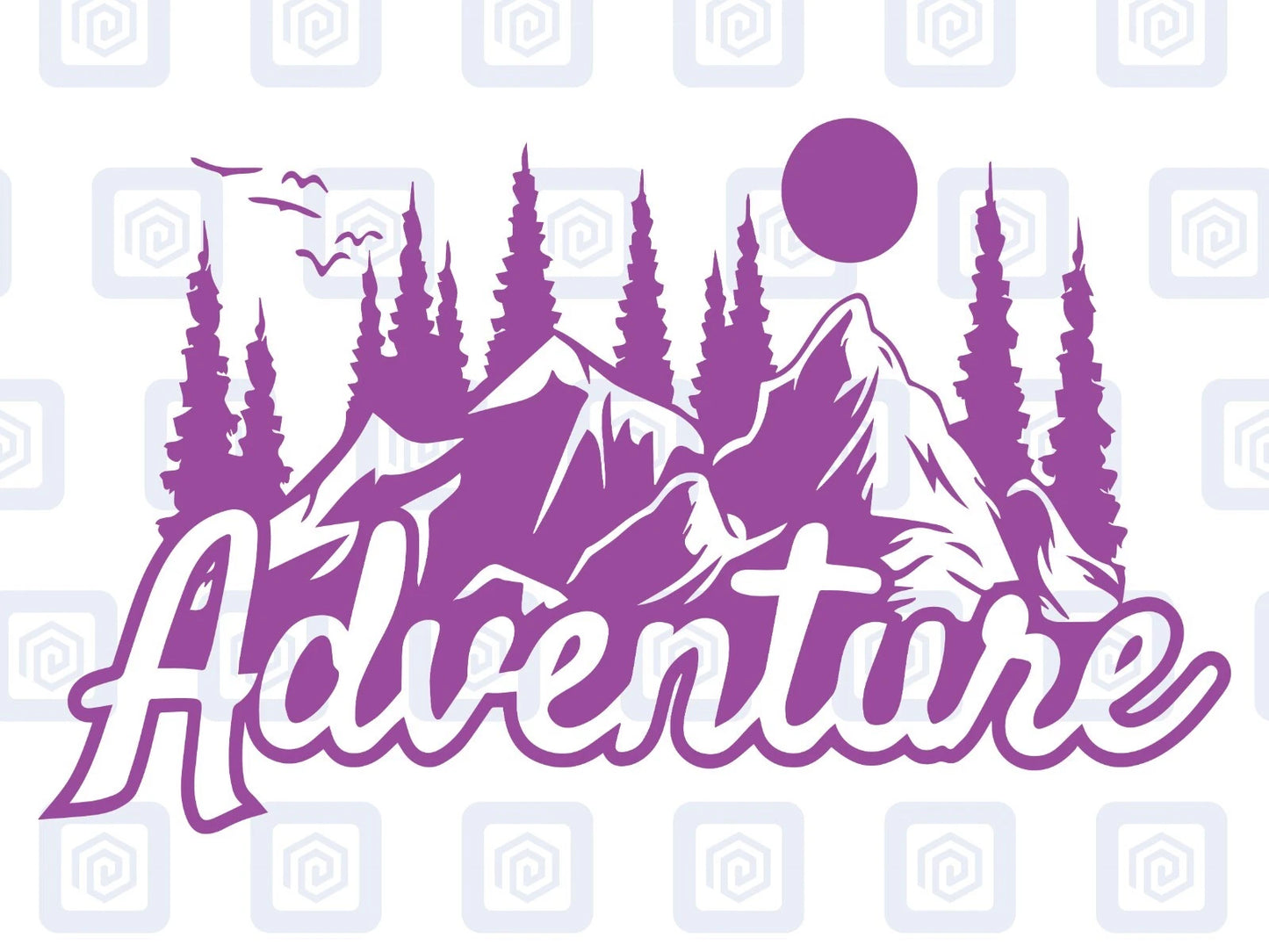 Adventure Mountain Vinyl Decal For Campervan Van Caravan Sticker Graphic Camping
