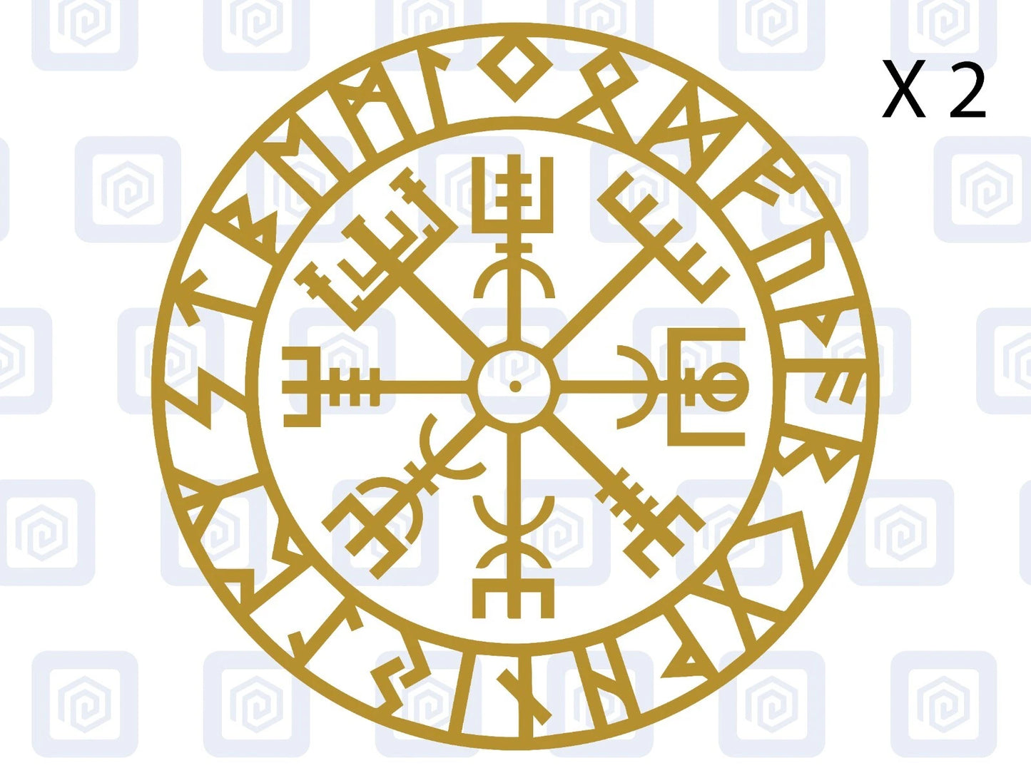Viking Rune Compass Vinyl Decal For Camper Van Caravan Motorhome Campervan