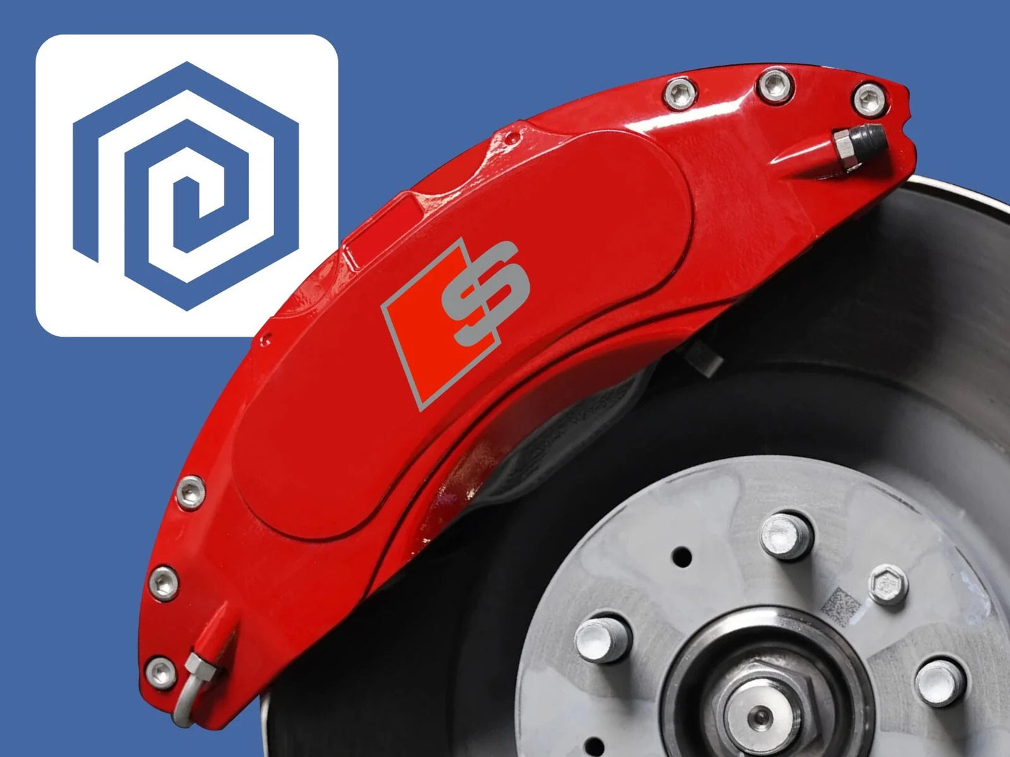 S Brake Caliper Decals Fits A1 A3 A4 A5 A6 A7 sticker logos (set of 6)