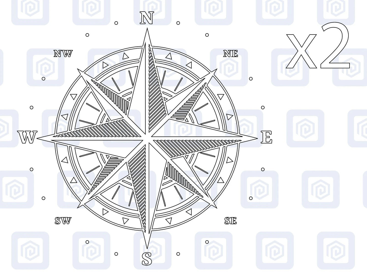 Compass Vinyl Decal For Camper Van Caravan Motorhome Sticker Graphic Campervan