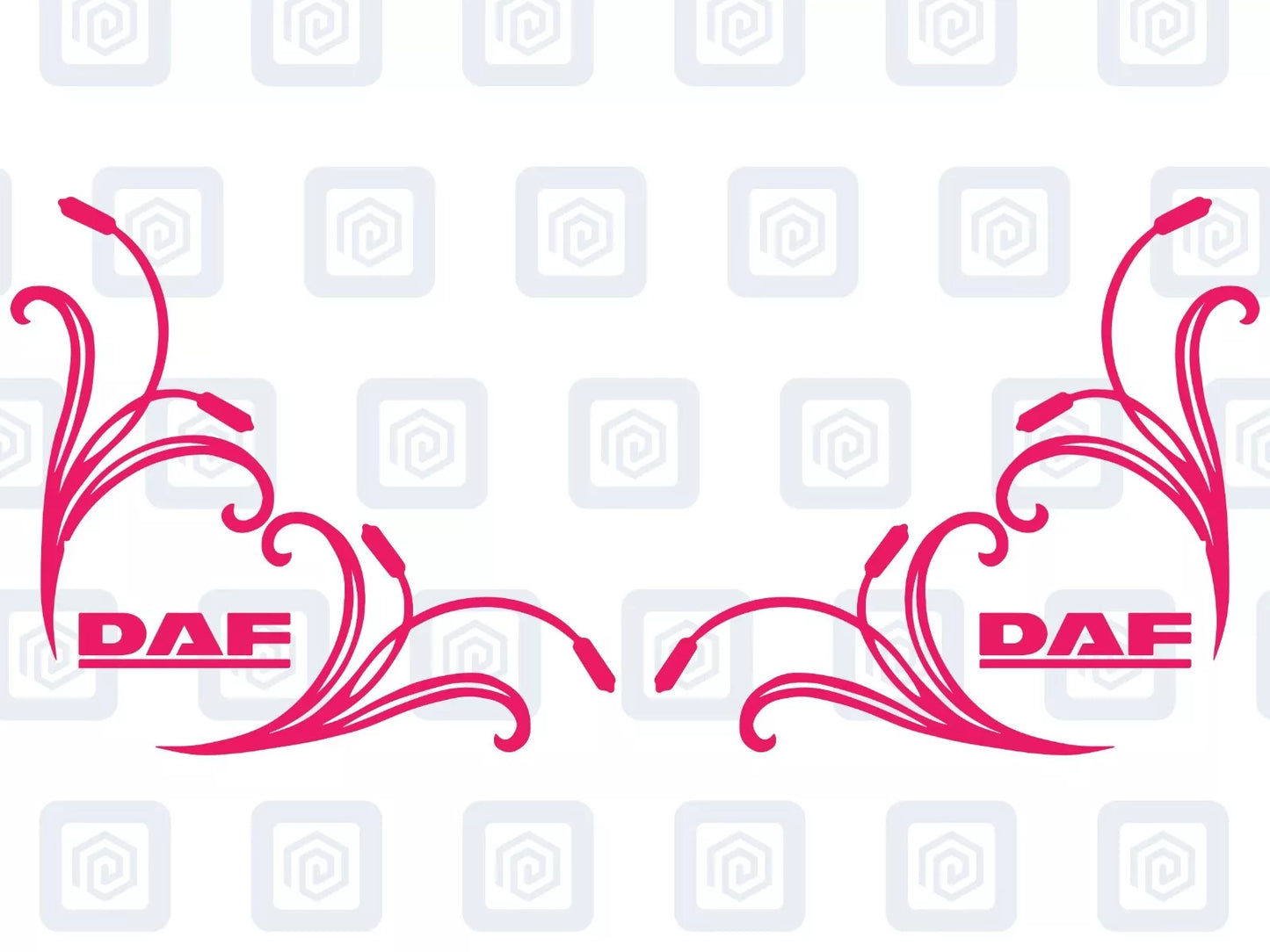 DAF Window Body Vinyl Decals For Truck Lorry XF XG XD XB CF LF Cab Pair x2