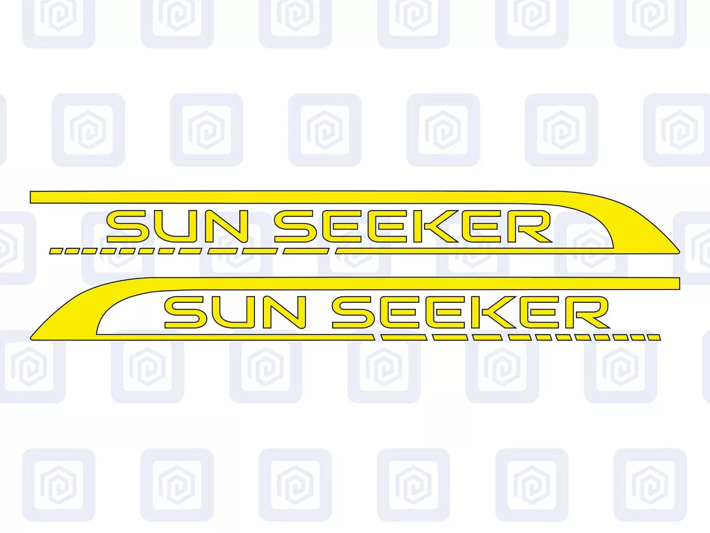 Sun Seeker Side Graphics Vinyl Decal For Camper Van Caravan Motorhome Sticker