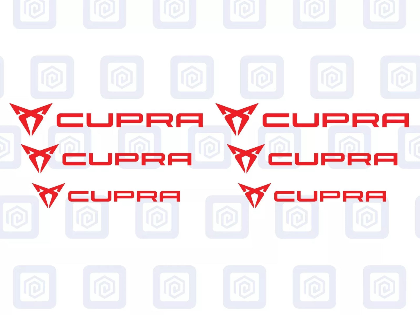 Cupra Brake Caliper Decals fits Ibiza Leon Ateca Born sticker logos (set of 6)