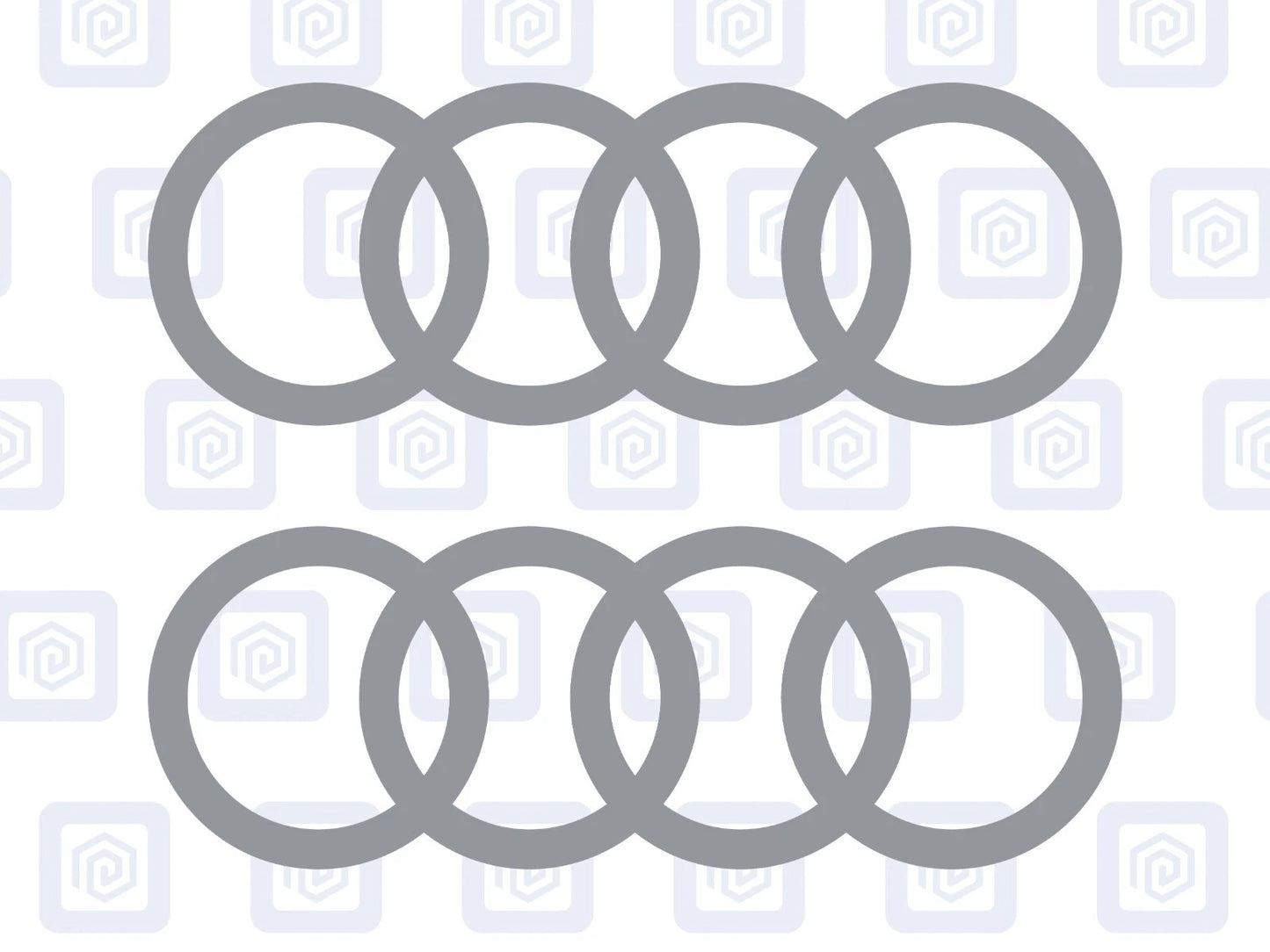 Rings Side Skirt Door Decals Fits A3 A4 A5 A6 TT Sticker Logos Pair (set of 2)