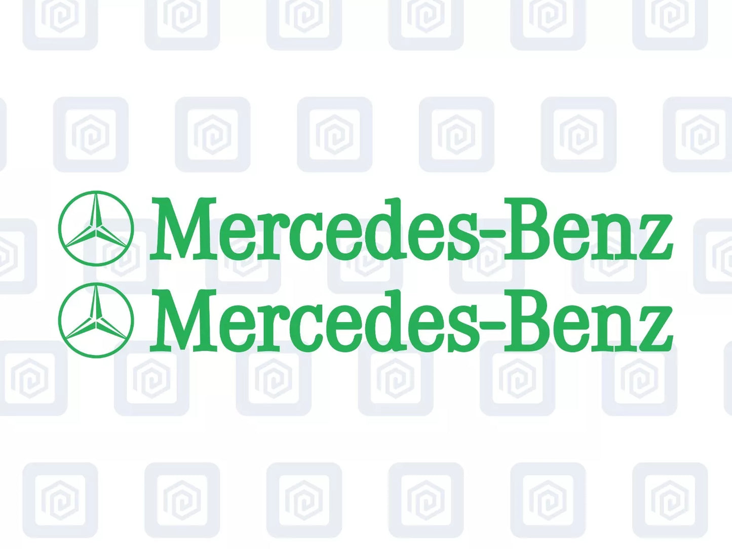 Mercedes Benz Side Skirt Style Vinyl Decal Sticker Logo x 2 AMG A B C E S CLASS