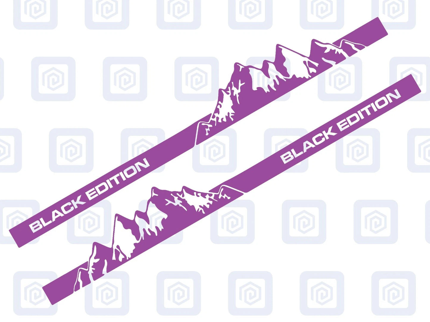 Black Edition Full Side Vinyl Decals For Campervan Motorhome Sticker Graphic