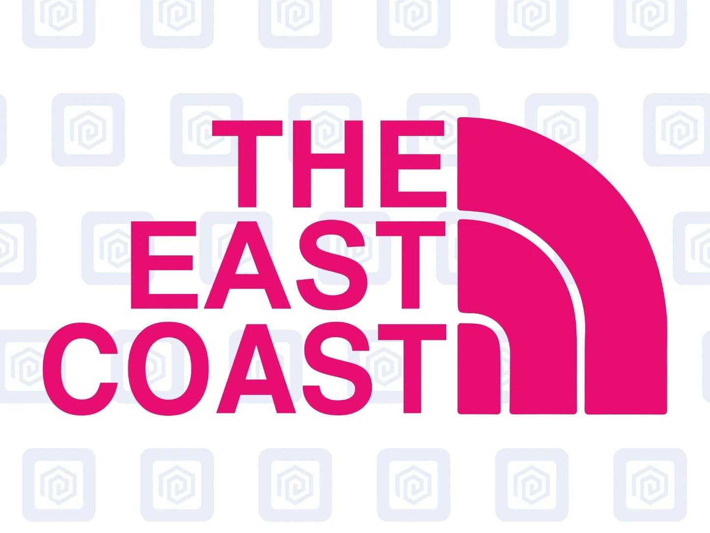 The East Coast Camping Surf Sea Sticker Decal Graphic Camper Van Skate Beach