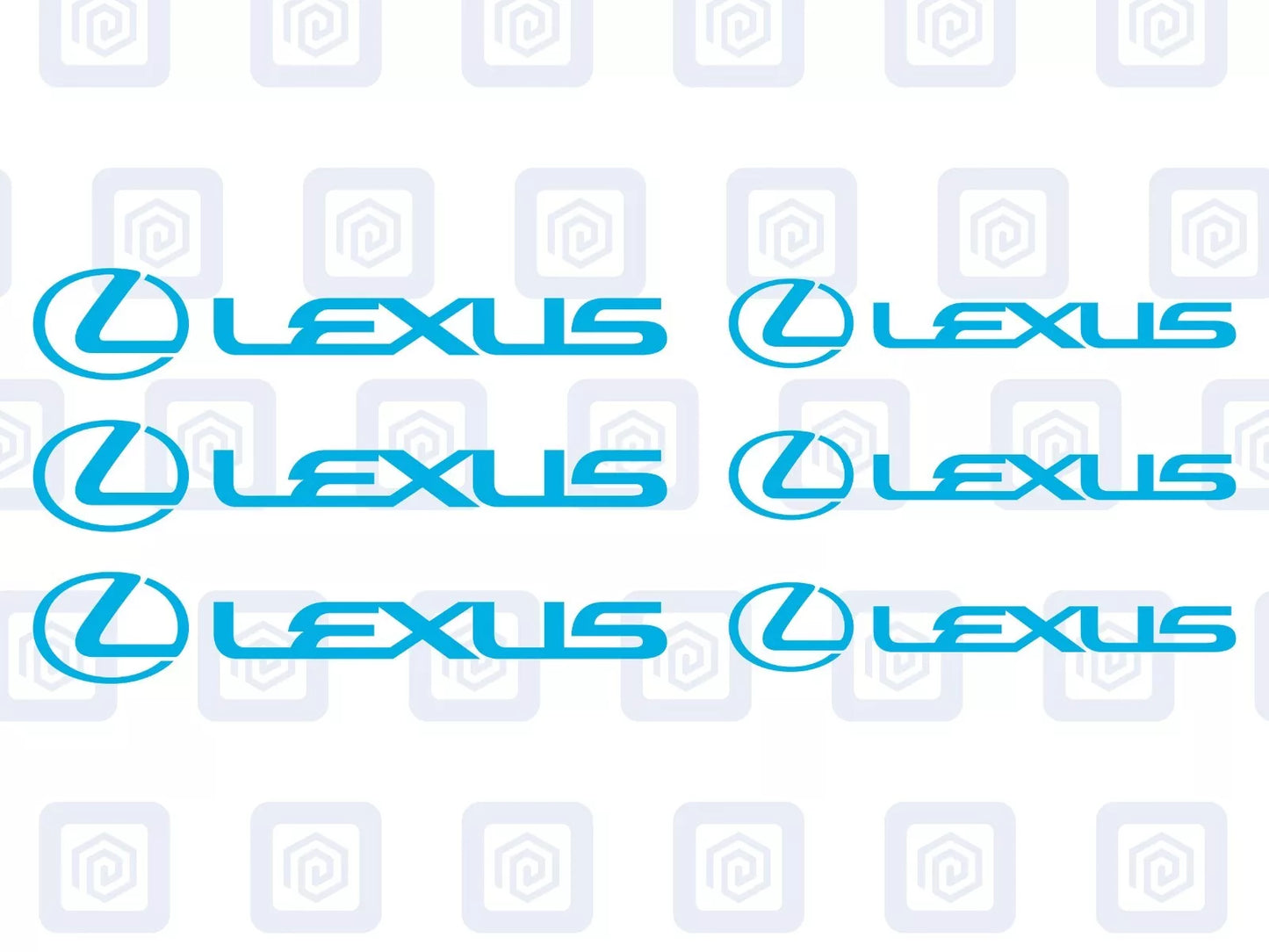 Lexus Brake Caliper Decals Sticker Logos (set of 6) RZ RC ES LS GS IS RX NX GX