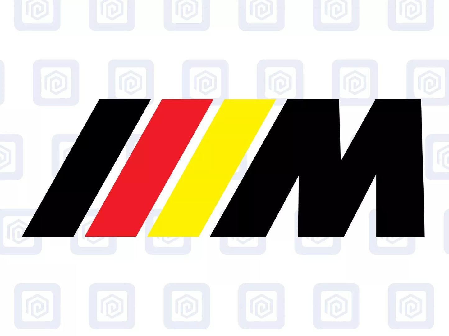 M Sport 4 Colour Brake Caliper Decals Fits BMW sticker logos (set of 6) Black M