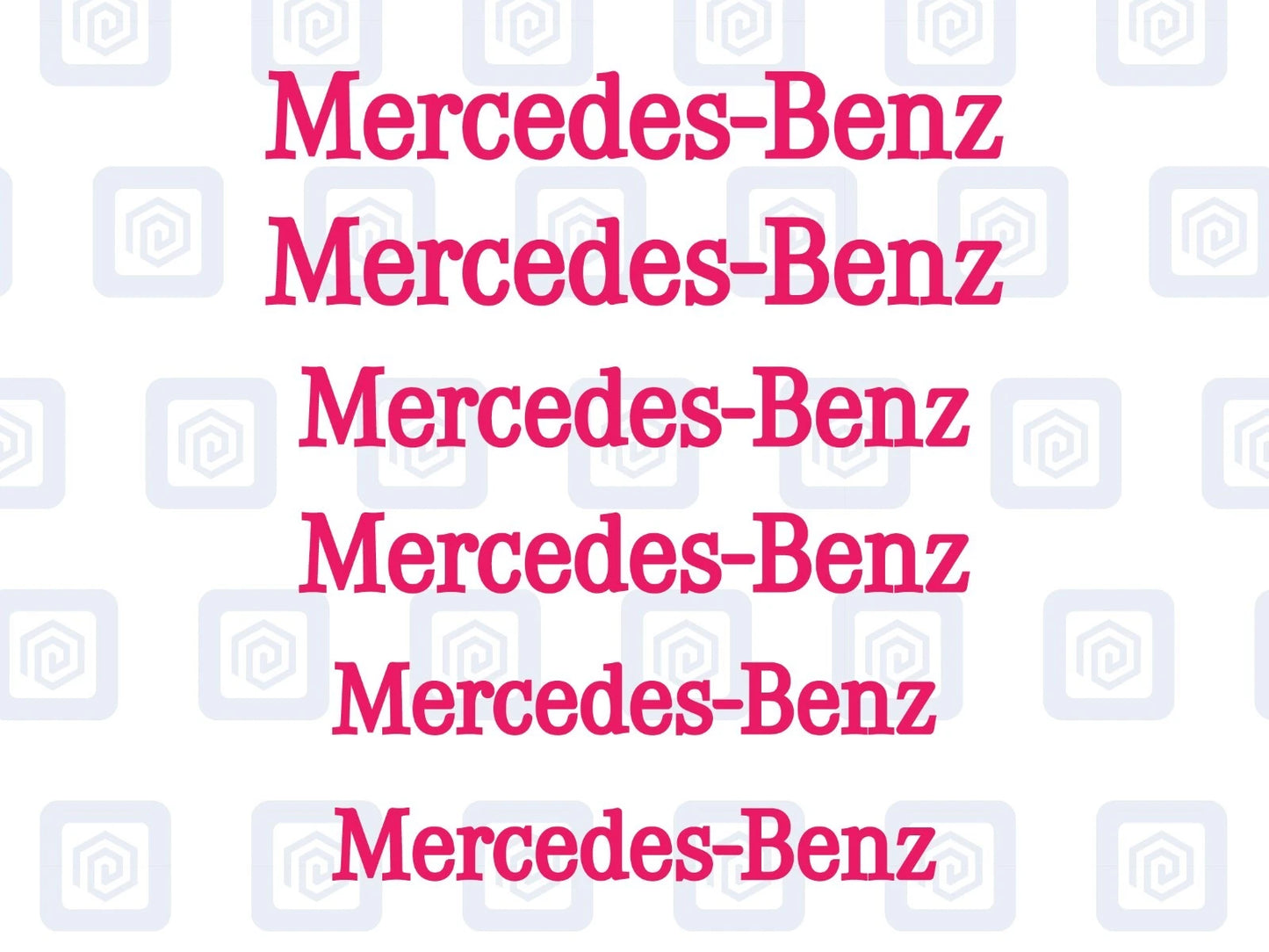 Mercedes Benz Style Brake Caliper Decals Stickers AMG A45 C63 (x 6) Straight