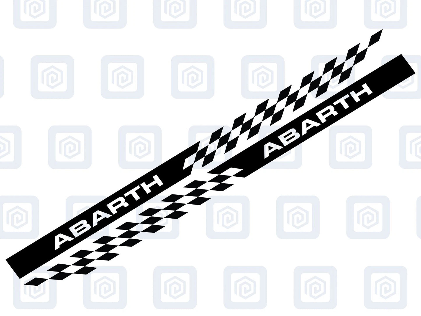Fiat Abarth 500 595 695 Side Stripe Decal Sticker (Set of 2) Twin Air Sport Pop