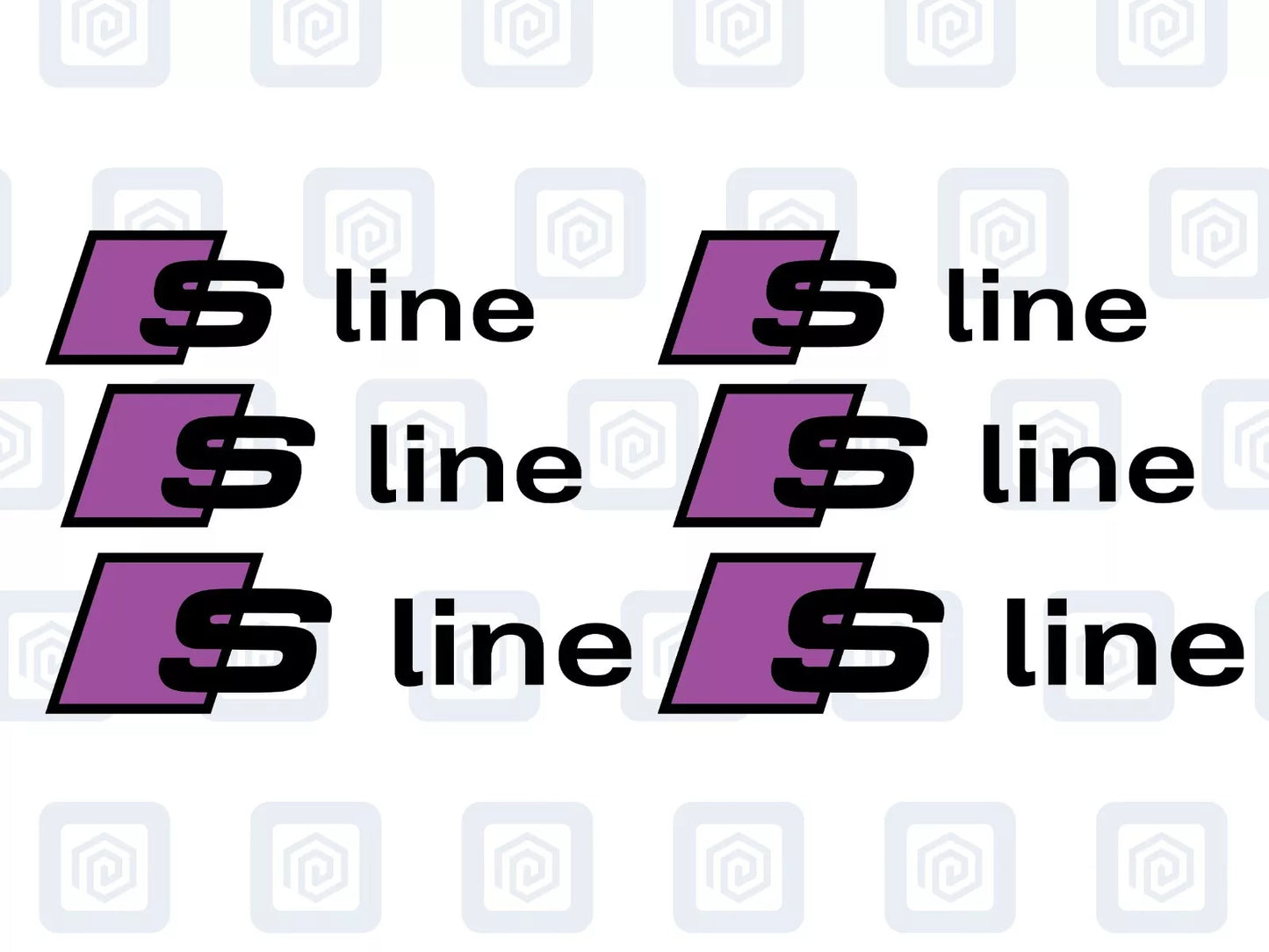 Audi S Line Brake Caliper Decal Fits A1 A3 A4 A5 A6 A7 sticker logo (set of 6)