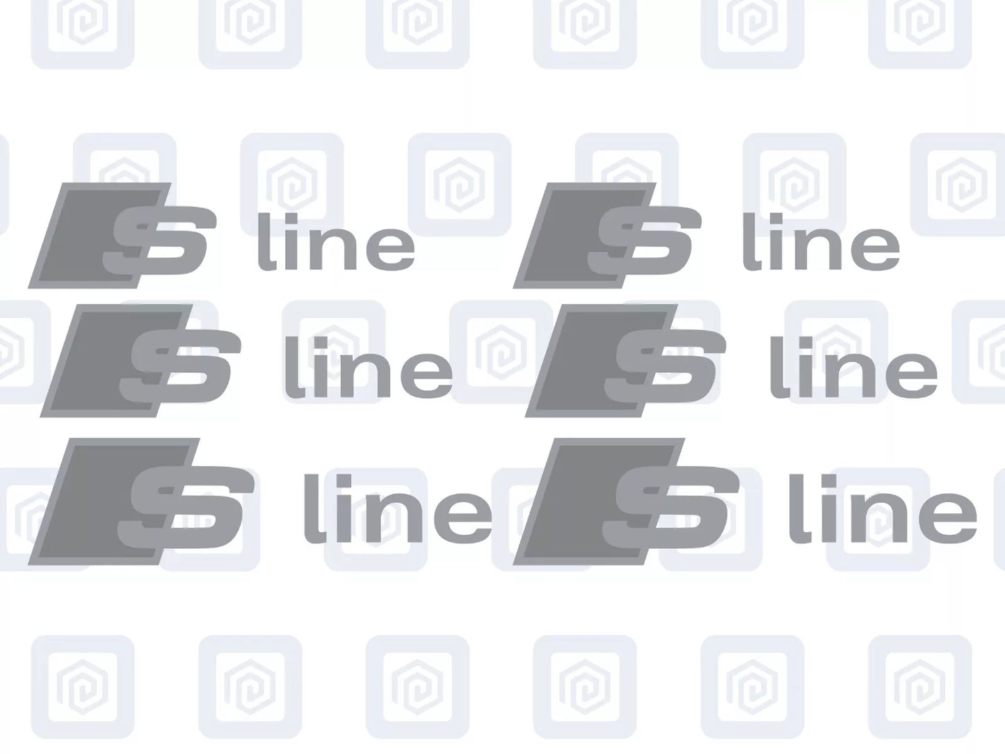 Audi S Line Brake Caliper Decals Fits A1 A3 A4 A5 A6 A7 TT sticker (set of 6)