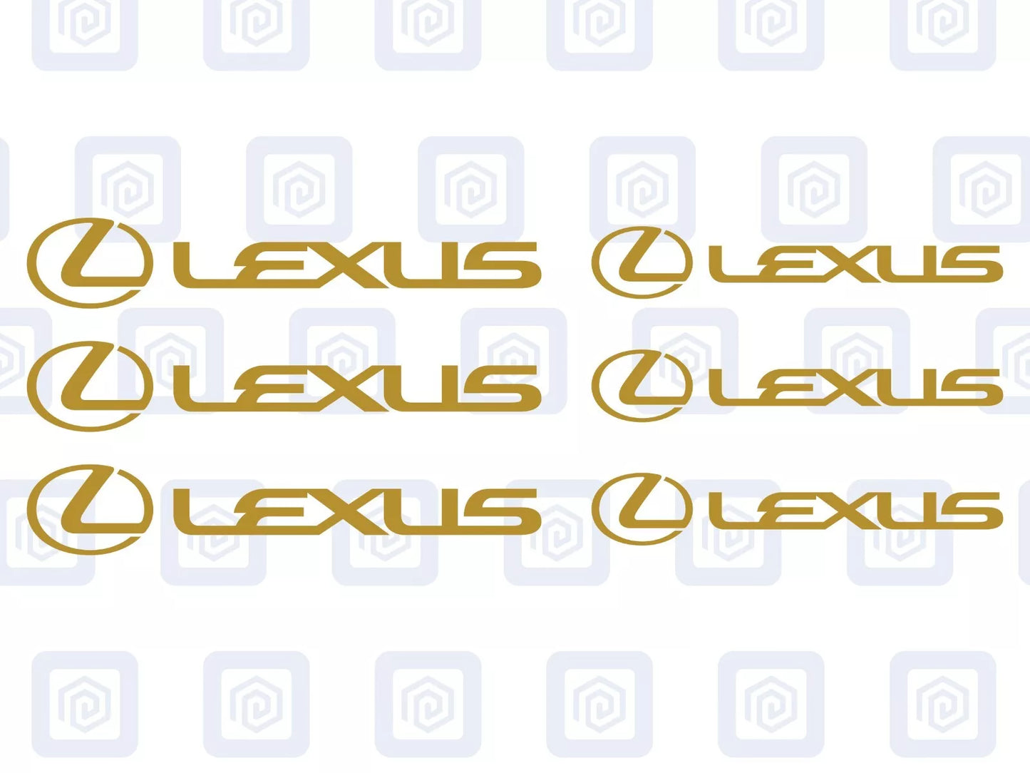 Lexus Brake Caliper Decals Sticker Logos (set of 6) RZ RC ES LS GS IS RX NX GX