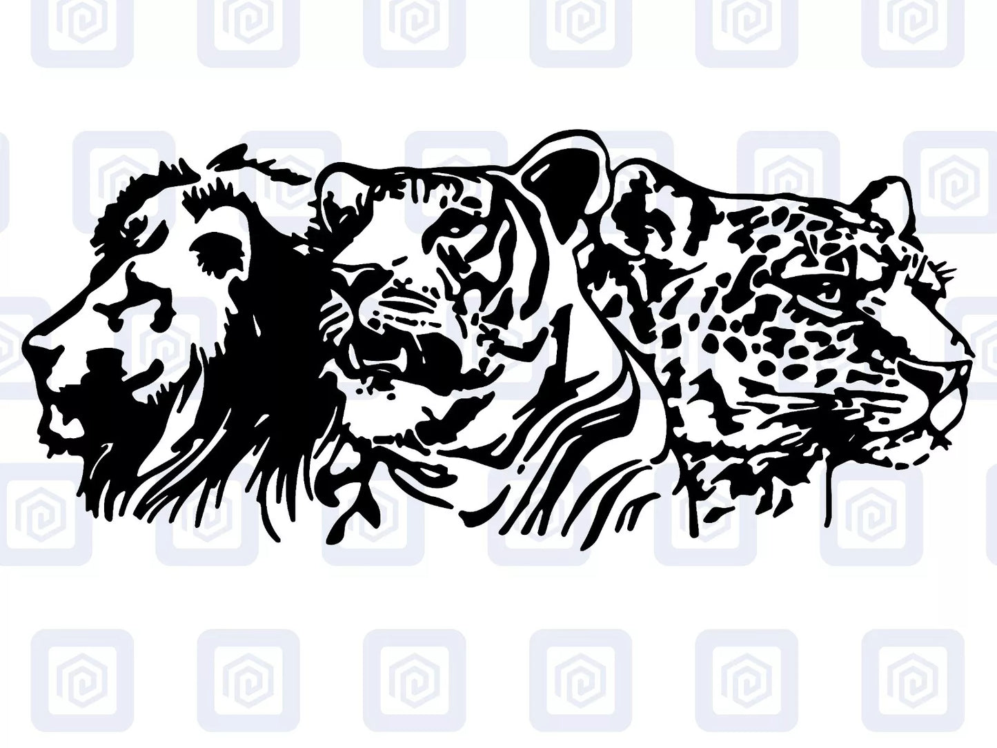 Lion Tiger Leopard Animal Vinyl Decals For Campervan Van Caravan Sticker Graphic