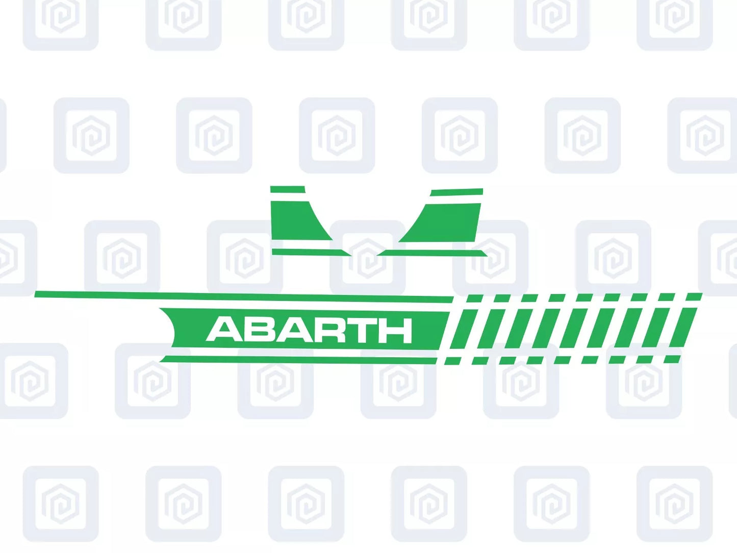 Fiat 500 Abarth Dashboard Decal To Match Side Stripes Customised Colour Sticker