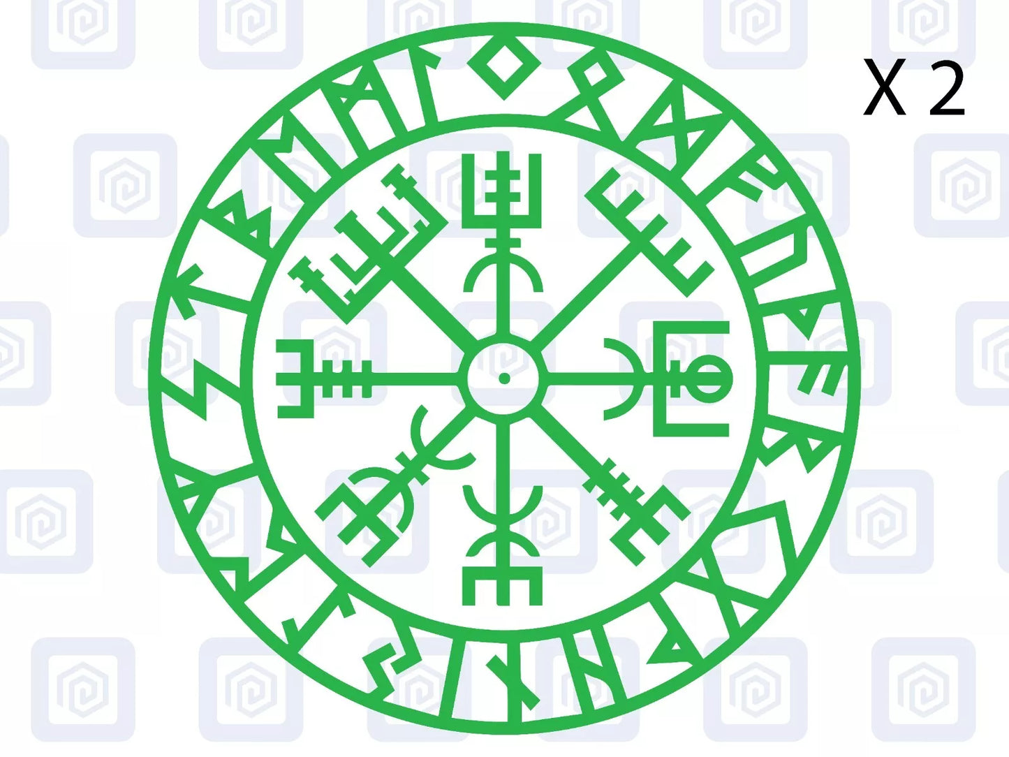Viking Rune Compass Vinyl Decal For Camper Van Caravan Motorhome Campervan
