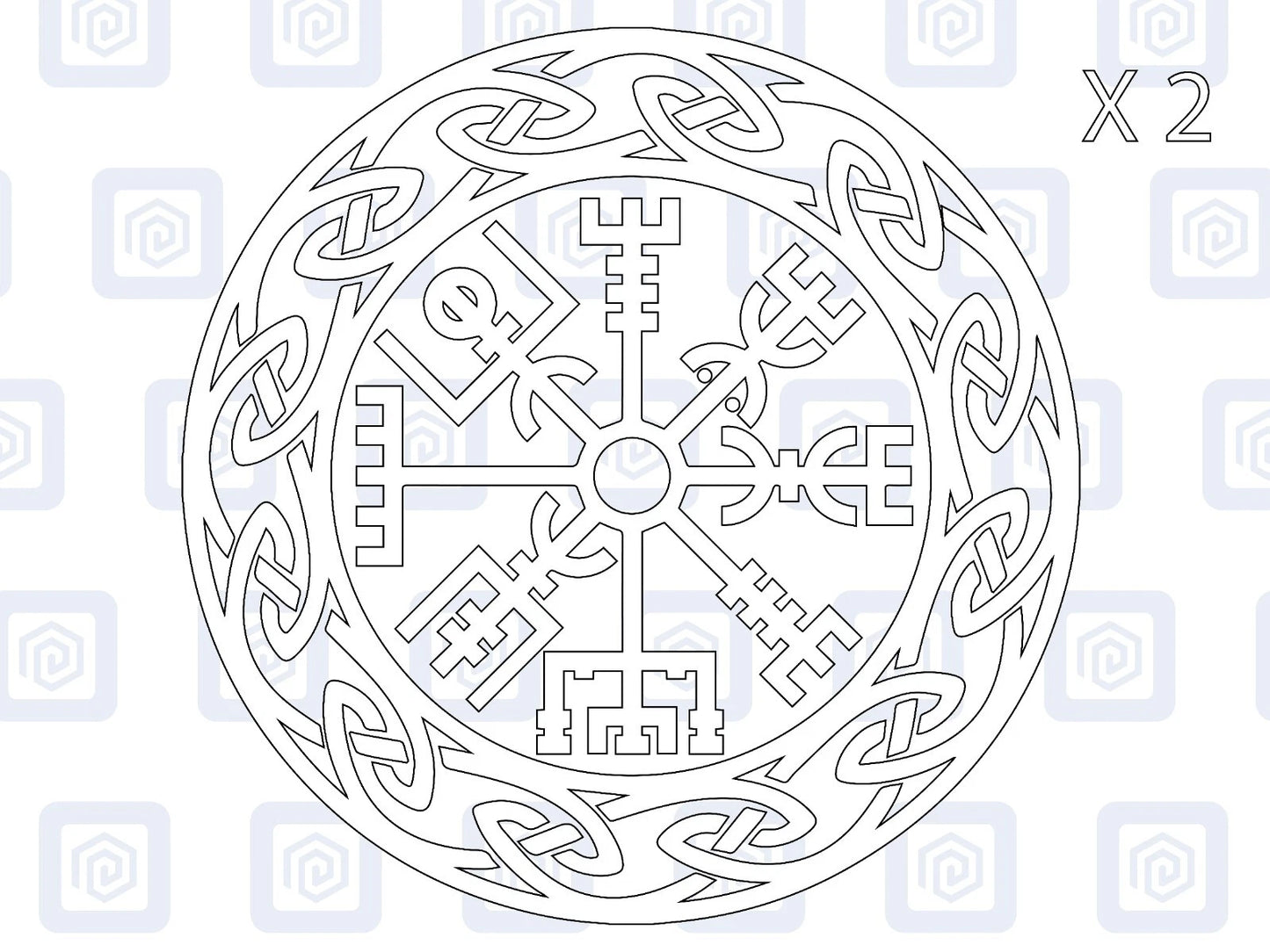 Viking Rune Compass Vinyl Decal For Camper Van Caravan Motorhome Campervan