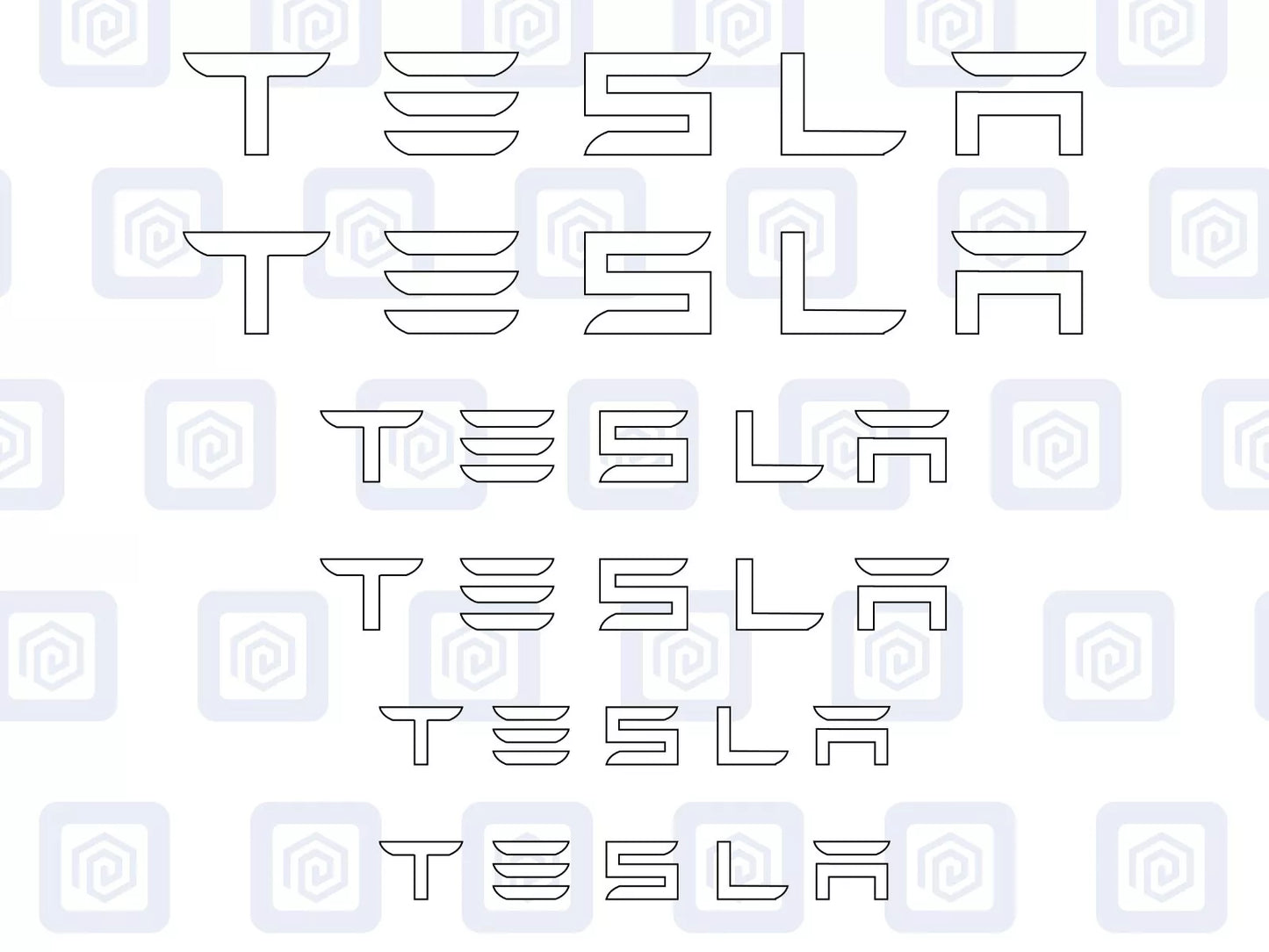 Tesla Brake Caliper Decals Sticker Logos (set of 6) Model 3 S X Y