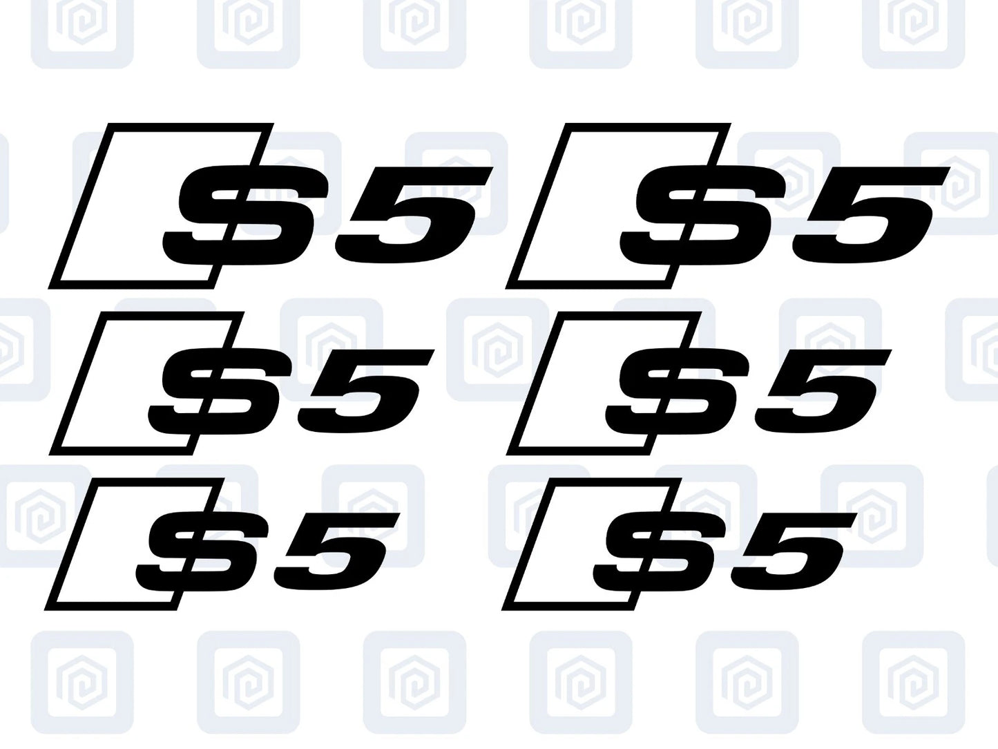 S5 Brake Caliper Decals 2 Colour Fits A5 S5 RS5 5 High Temp Sticker Logos