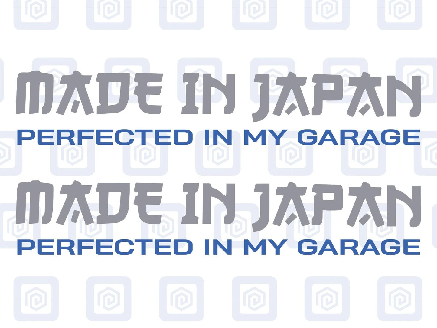 Made In Japan Garage JDM Sticker Decal 2 Colour Honda Mazda Toyota Nissan Suzuki
