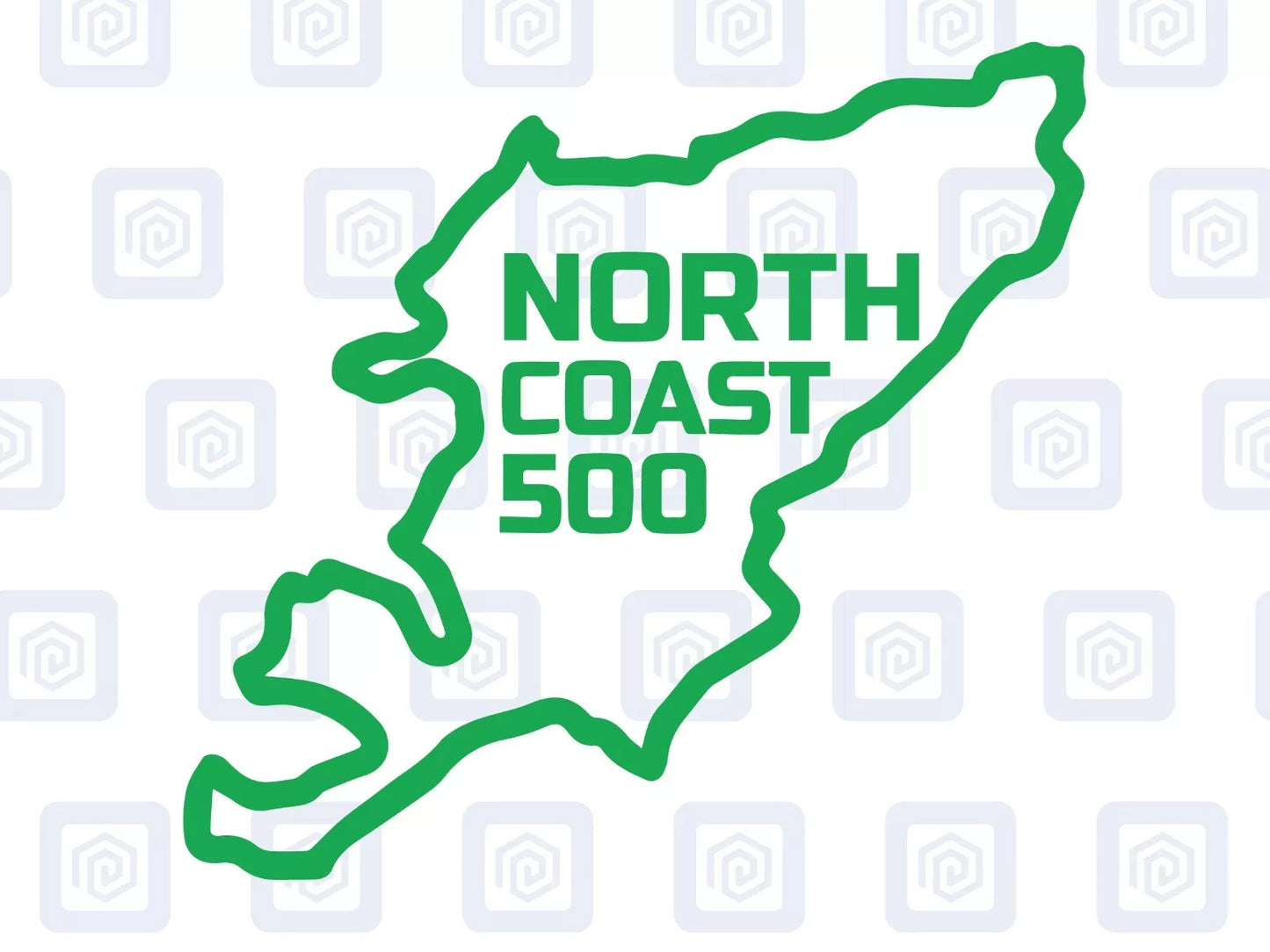 NC500 North Coast 500 Map Sticker Decal Graphic