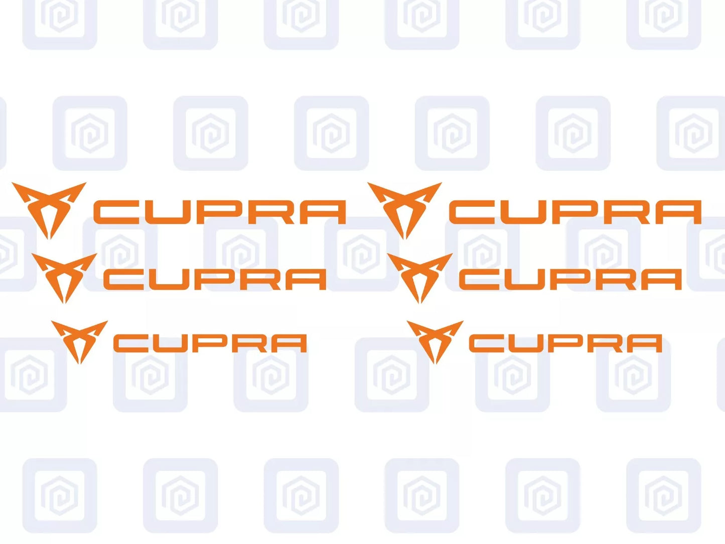 Cupra Brake Caliper Decals fits Ibiza Leon Ateca Born sticker logos (set of 6)