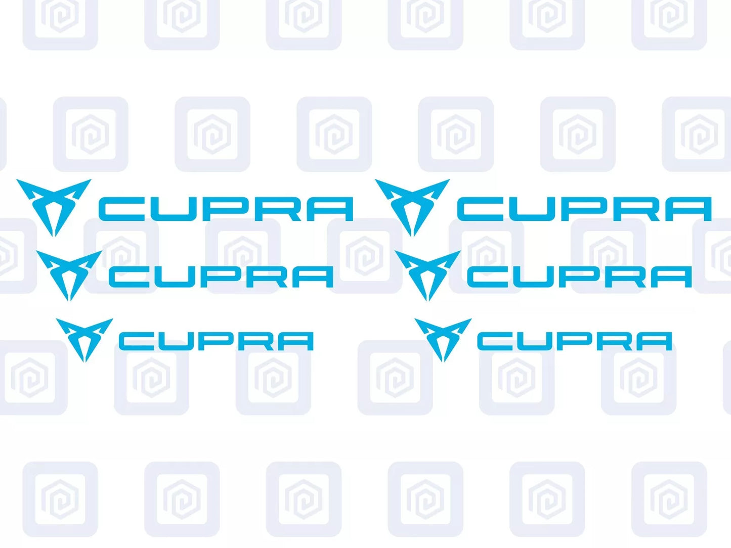 Cupra Brake Caliper Decals fits Ibiza Leon Ateca Born sticker logos (set of 6)