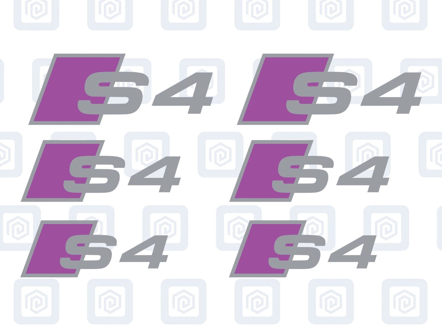 S4 Brake Caliper Decals 2 Colour Fits A4 S4 B7 B8 B9 sticker logos (set of 6)