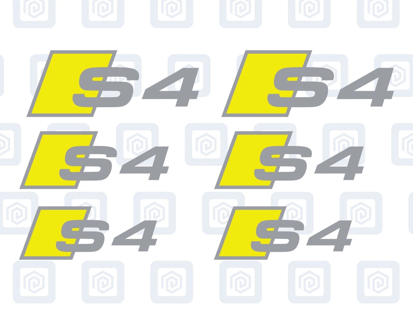 S4 Brake Caliper Decals 2 Colour Fits A4 S4 B7 B8 B9 sticker logos (set of 6)