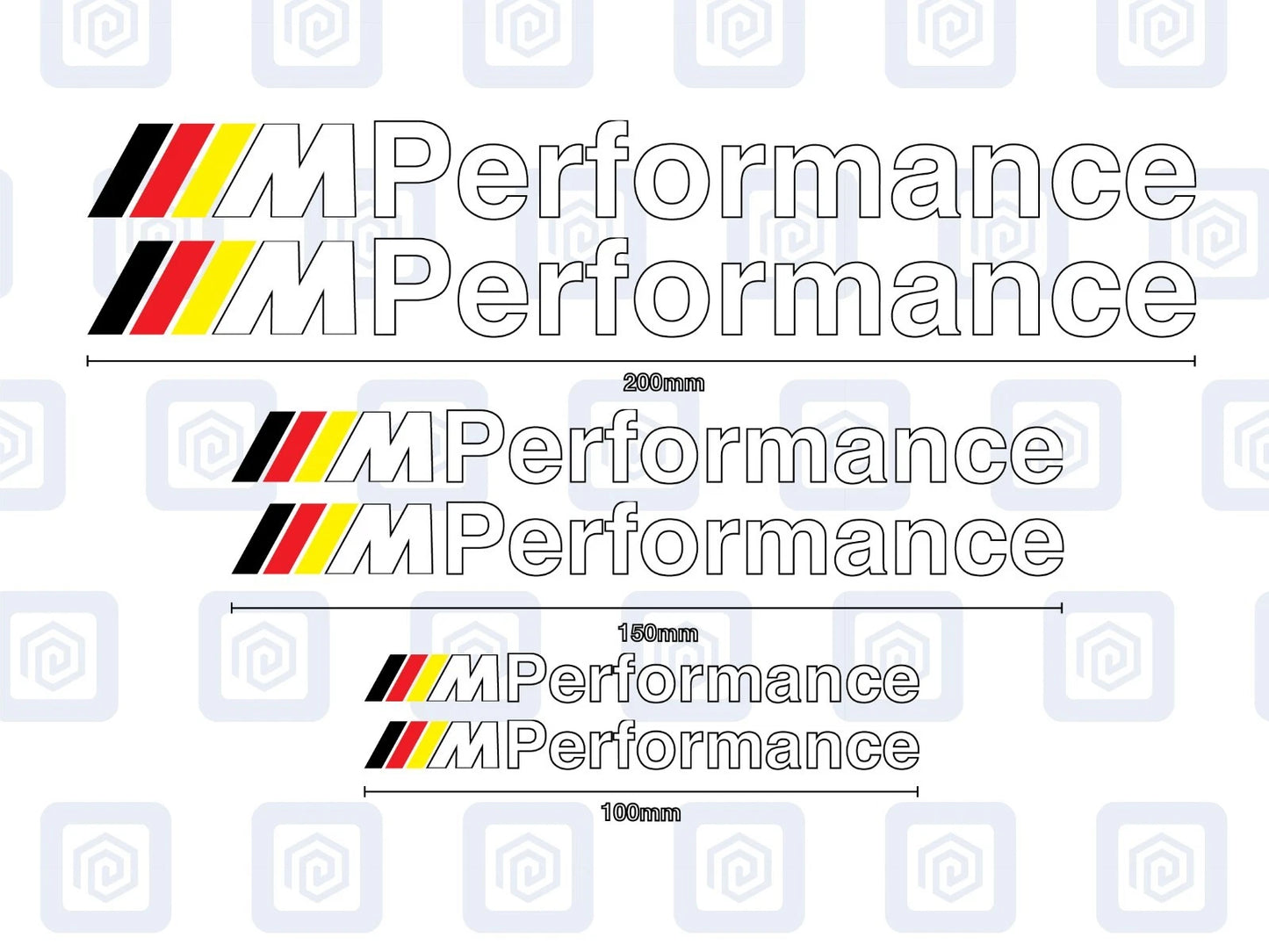 M Performance Sticker Decal Style Sticker FitsM2 M3 M4 M5 M6 Msport MPerformance