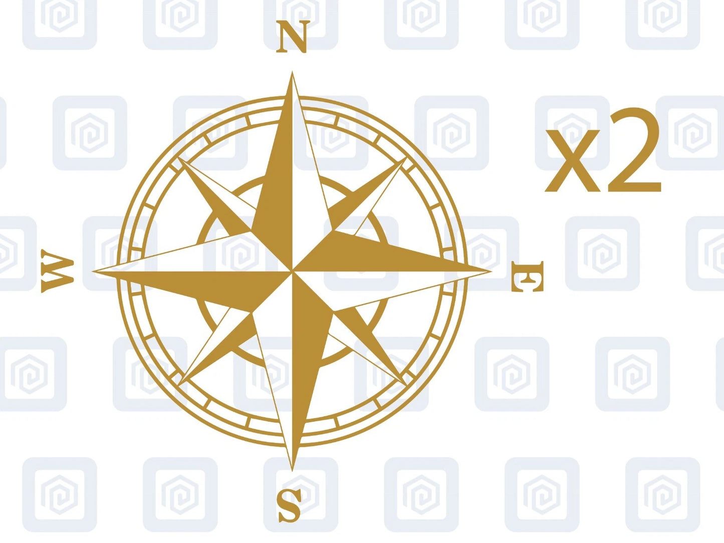 2x Compass Vinyl Decals For Camper Motorhome Caravan Sticker Graphic Nautical