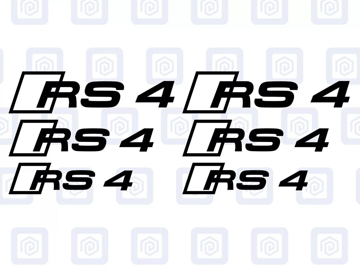 RS4 Brake Caliper Decals 2 Colour Fits RS3 RS4 RS5 RS6 RS7 RSQ5 sticker logos