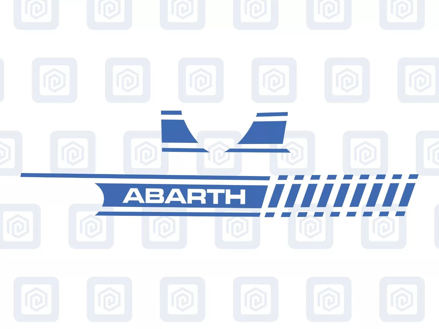 Fiat 500 Abarth Dashboard Decal To Match Side Stripes Customised Colour Sticker