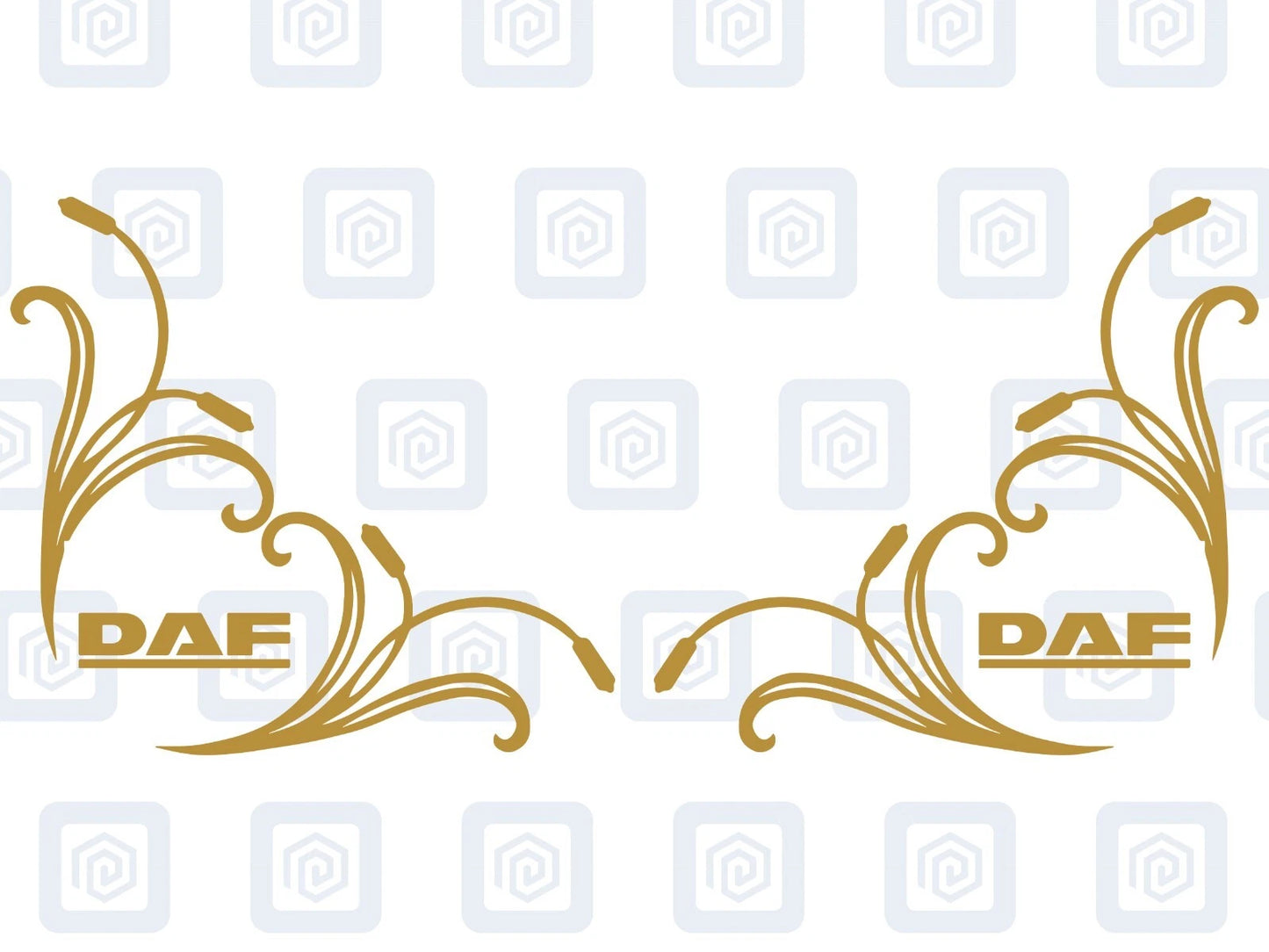 DAF Window Body Vinyl Decals For Truck Lorry XF XG XD XB CF LF Cab Pair x2