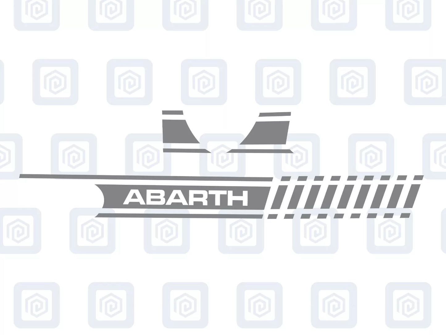 Fiat 500 Abarth Dashboard Decal To Match Side Stripes Customised Colour Sticker
