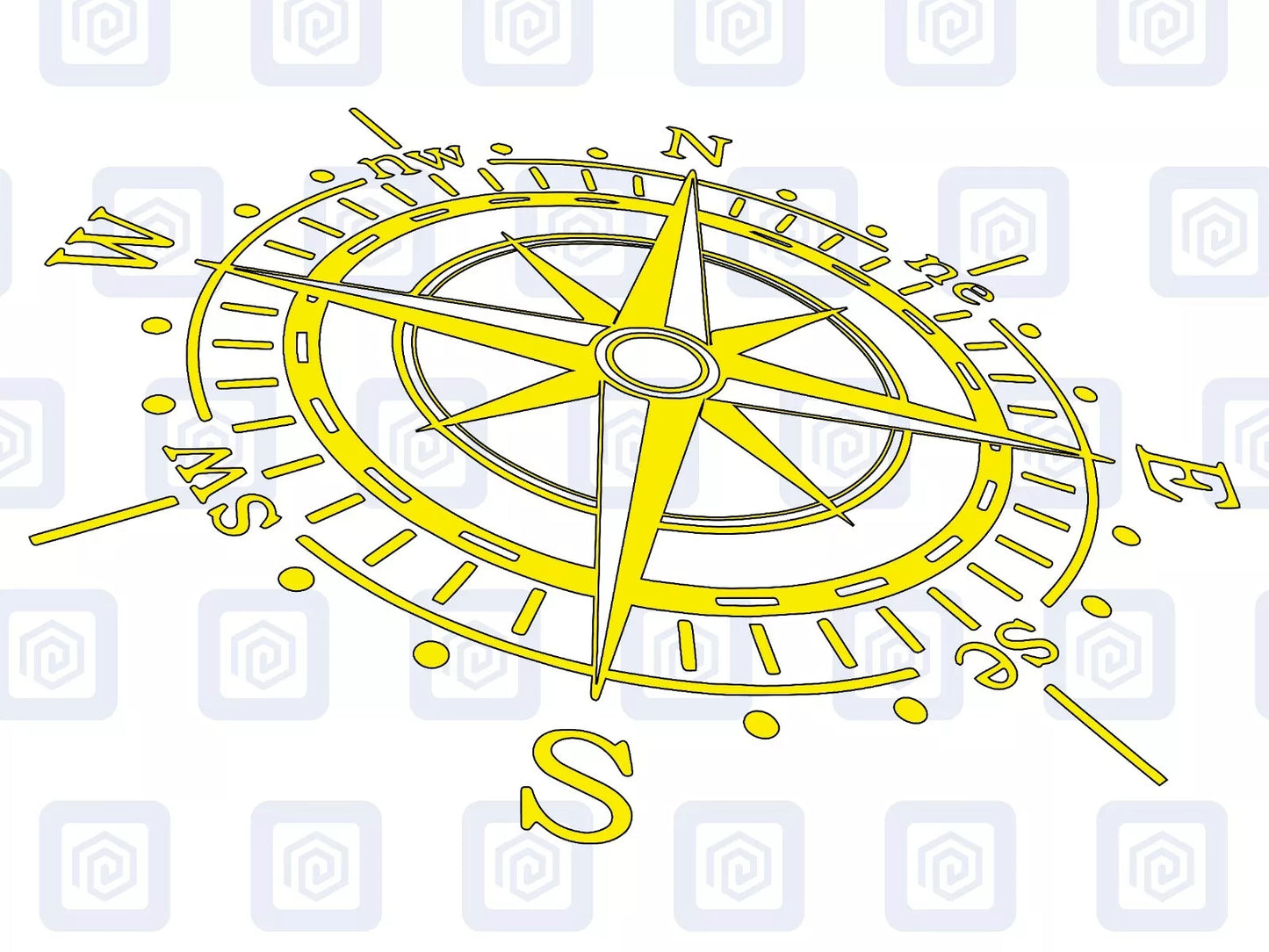 LARGE Compass Vinyl Decal For Campervan Van Caravan Sticker Graphic Camping