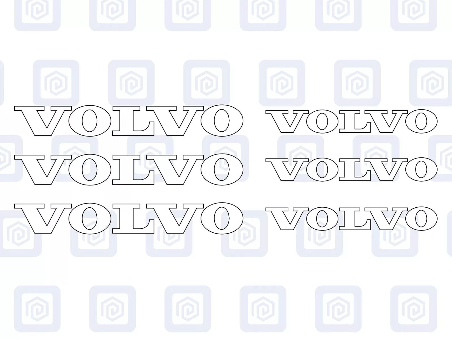 Volvo Brake Caliper Decals Sticker Logos (set of 6) V50 S40 V60 V70 XC70 XC90
