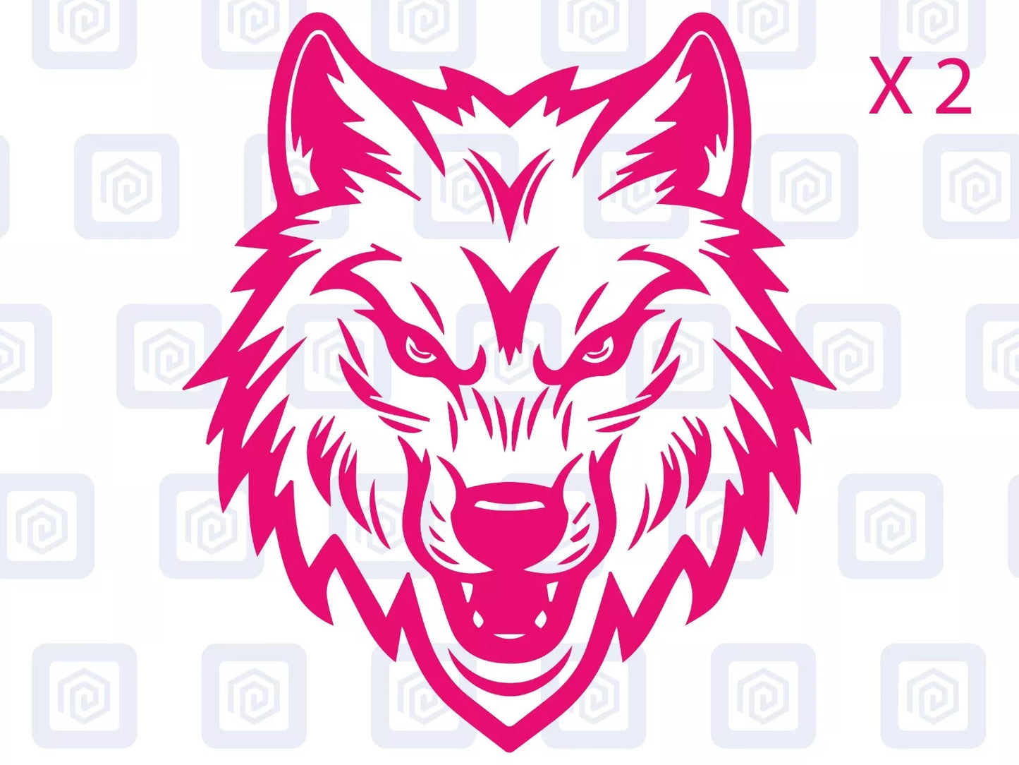 Wolf Head Vinyl Decals For Campervan Motorhome Caravan Sticker Graphic