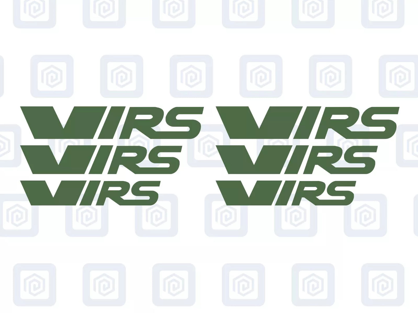 VRS Style Logo Caliper Vinyl Decal Stickers Fits Octavia Fabia Rapid Supurb x 6