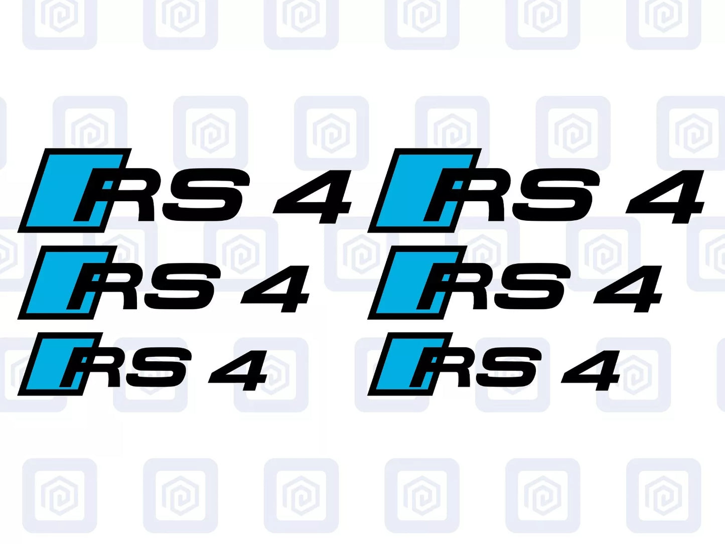 RS4 Brake Caliper Decals 2 Colour Fits RS3 RS4 RS5 RS6 RS7 RSQ5 sticker logos